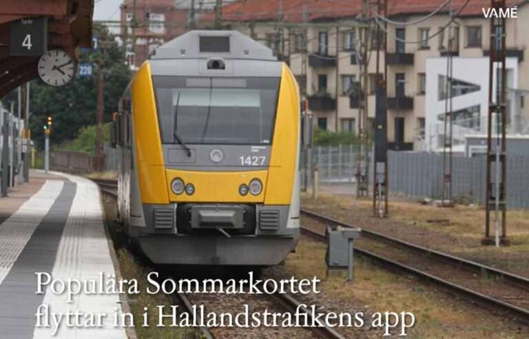 Populära Sommarkortet flyttar in i Hallandstrafikens app