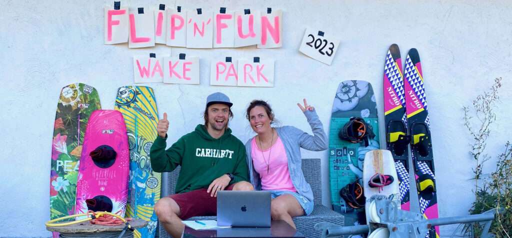 De bygger gemenskap. Henning och Maria Jorlén bygger wakeparken Flip n Fun