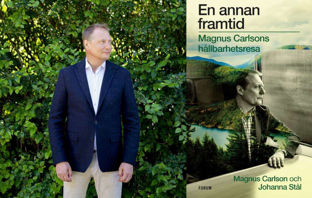 Magnus Carlson har skrivit om klimatkunskap för alla i boken "En annan framtid: Magnus Carlsons hållbarhetsresa.