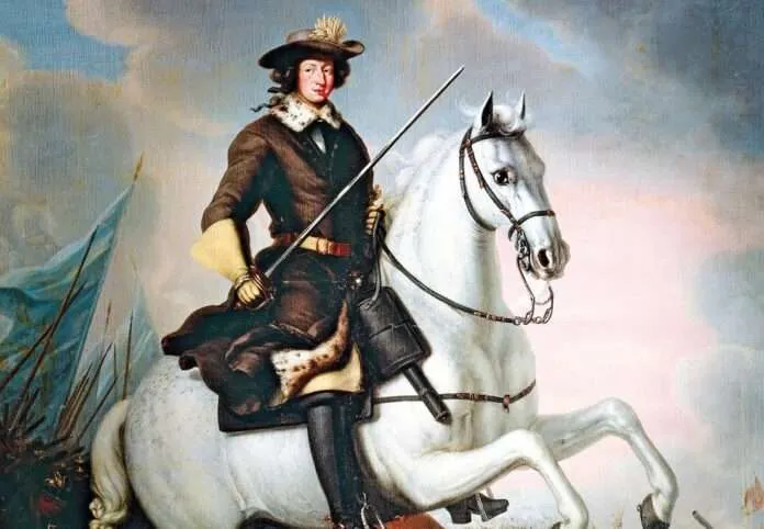 Karl XI vid slaget vid Lund – historiskt fältslag