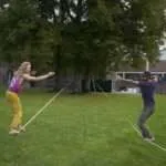 Tillbaka till tiden före notiser och skärmar 3 Slackline-balans i Halmstad