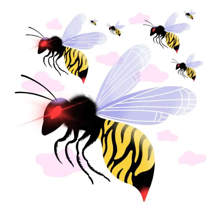 Sommarillustration – trevliga sommarhälsningar