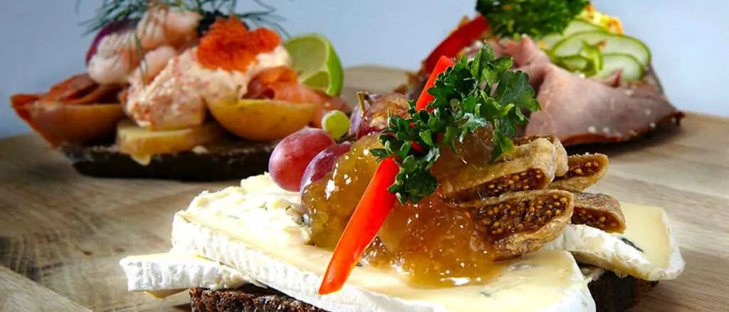 Smörrebröd på fiket Pick n Go i Halmstad.